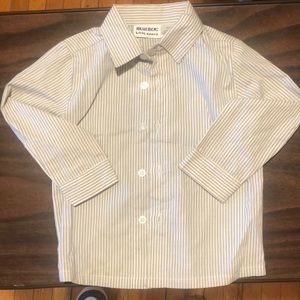 Blueberi Boulevard - Boys Striped Button Up - NEVER WORN - EXCELLENT CONDITION!